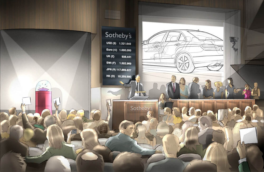 Visualisierung Event für Daimler / Mercedes Benz